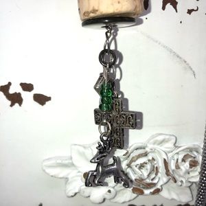 Handmade Irish Celtic Elk Cork Necklace